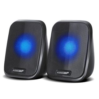 Altavoces Audiocore de bureau filaires 6W rétroéclairés contrôle USB