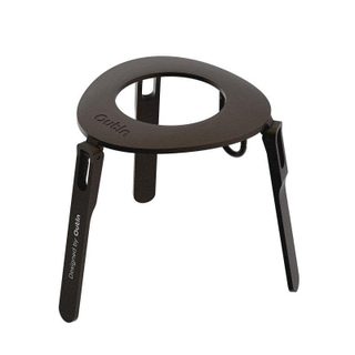 Support Pliant Outin Noir Aluminium Léger pour Café Mino Nano