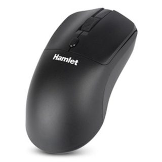 Ratón Hamlet XMICEBTW-RB RF Wireless Bluetooth 1600DPI Noir Rechargeable
