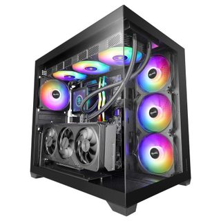 Mars Gaming Boîtier ATX Mars Gaming MCV5 Verre Trempé 4x Ventilateurs ARGB