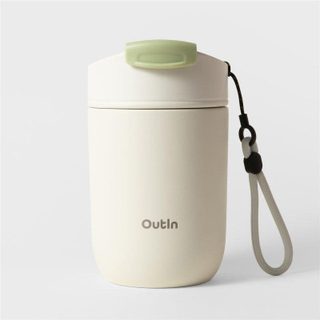 Gobelet de voyage Outin Blanc Sable 350mL Acier inoxydable 316L
