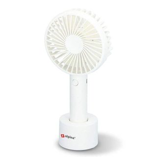 Ventilateur Alpina 3 Vitesses Portable Blanc 22 cm USB