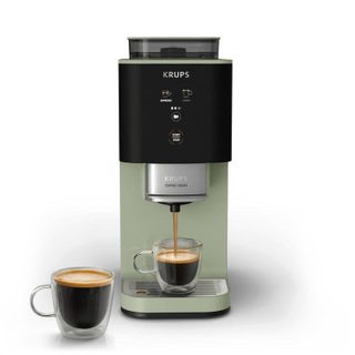 Cafetière expresso Krups SA401L 15 bars avec broyeur intégré verte
