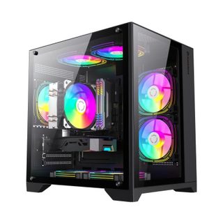 gamemax Boitier GameMax Infinity Mini BK Micro Tour ATX RGB Verre Trempe
