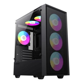 gamemax Boitier GameMax Storm BK Midi Tower ITX micro ATX Verre Trempe RGB
