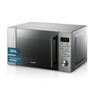 Microondas Hyundai HMW2700DX 20 Litros 700W Inox Display LED Auto Cooking
