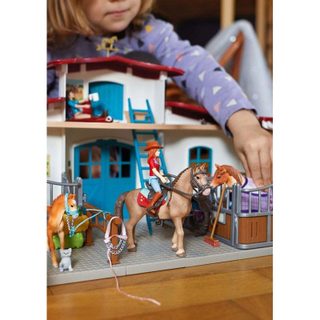 Schleich Set de jouet HORSE CLUB 42567 Grange Chevaux