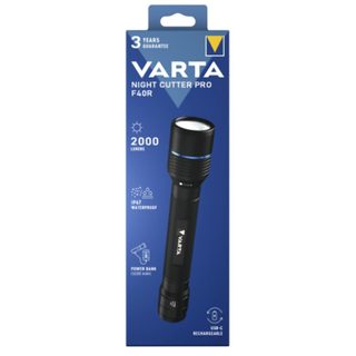 Varta lampe de poche night cutter pro F40R rech. box 2000 lm 18922101111