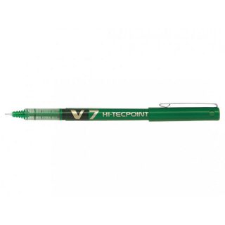 Stylo Pilot Hi-Tecpoint V7 Vert 0.7 mm Précision Ergonomique