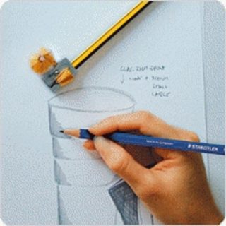 Crayon graphite Staedtler Noris HB gomme intégrée bois certifié PEFC
