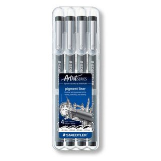 Staedtler Feutre à pigment, étui de 4