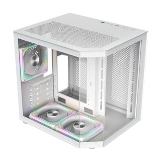 progaming Boitier ProGaming Alma Cube Tower 3 Ventilateurs ARGB Micro-ATX
