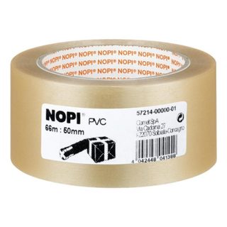 Nopi Ruban adhésif d'emballage en PVC, 50 mm x 66 m