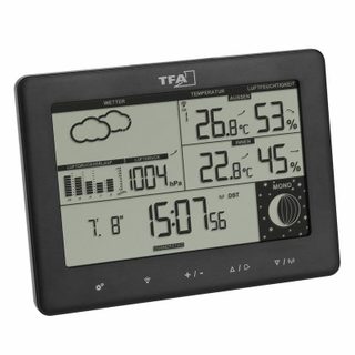 Station météorologique TFA Dostmann Elements Noir higr. baromètre