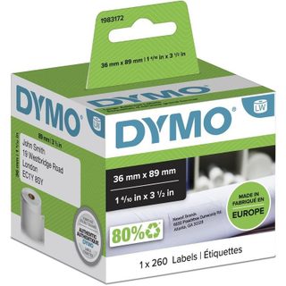 Dymo Étiquette LabelWriter 36x89 mm 260 unités blanc permanent