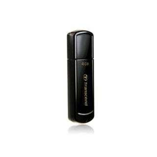Clé USB Transcend JetFlash 350 4GB USB 2.0 noire légère