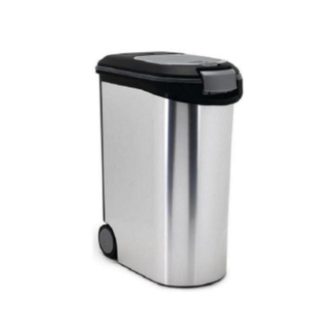Conteneur de stockage Curver Metallic 54 L avec couvercle et roulettes