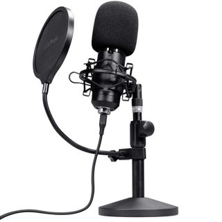 Trust GXT 269 Emita II USB cardioïde avec filtre antipop et support
