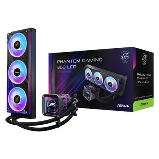 ASRock Refrigeración Líquida Asrock Phantom Gaming 360mm 3 Ventiladores LED LCD