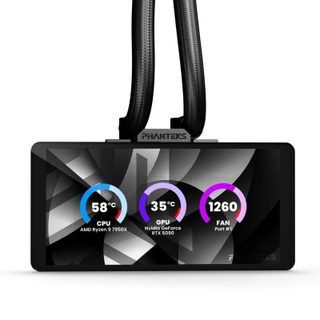 phanteks Refrigeración Líquida Phanteks Glacier One 360M25 LCD 360mm 3 Ventiladores RGB