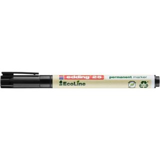 Marqueur permanent Edding 25 EcoLine Punta redonda Fino 1 mm Noir Ivoire