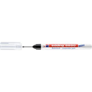 Edding Marqueur permanent 8850 Punta redonda Noir Blanc Plastique