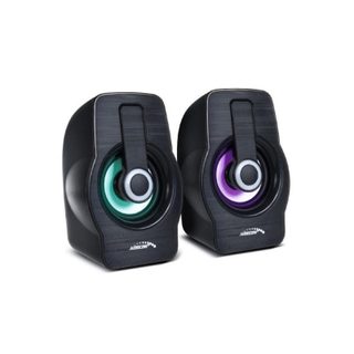 Haut-parleurs Audiocore 2 voies filaires avec contrôle rotatif et rétroéclairage 3W alimentation USB