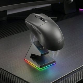 Ratón Mars Gaming MMW-ELITE Inalámbrico 20000 DPI Tri-mode OLED RGB Negro