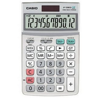 Calculatrice de bureau Casio JF-120 ECO 12 chiffres