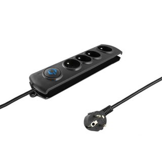 Multiprise Qoltec 50104 4 prises avec protection et interrupteur