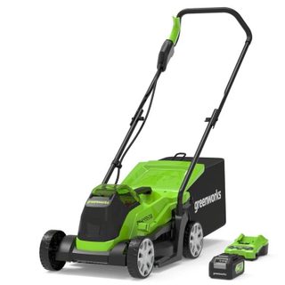 Cortacésped de empuje Greenworks 2516107UB 520 m² 33 cm 24 W