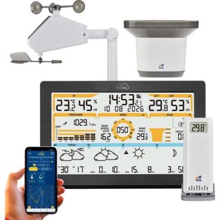Station Météo Wi-Fi TFA ID-05 Noire Intérieur Capteurs Extensibles