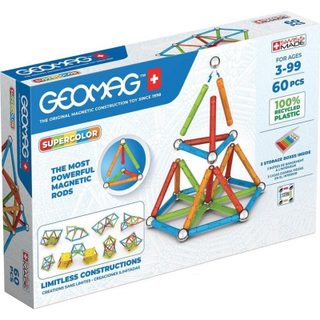 Geomag Supercolor Recycled Set Magnétique de Construction 60 pièces