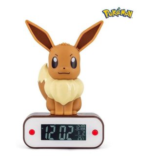 Réveil Digital Pokémon Rectangulaire Marron Blanc Teknofun