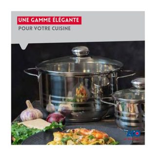 Casserole Elo Brillant Acier Inoxydable 18/10 12 cm 14 cm Induction