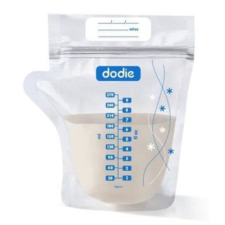 Sac de Conservation Lait Maternel Dodie 20 Unités 270 ml Pré-stérilisé Sans BPA Antifuite