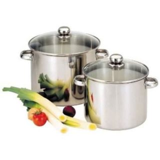 Baumalu Casserole Traiteur Inox 28 cm 13,5 L Couvercle Verre Induction