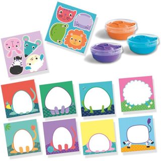 Aquarelle SES Creative My First Finger Painting Animaux 8 Cartes 3 Couleurs