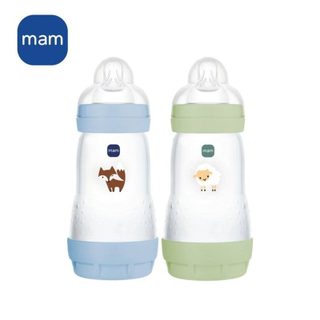 MAM Biberon Easy Start Anti-Colic 260ml Pack 2 Silicone Ocean