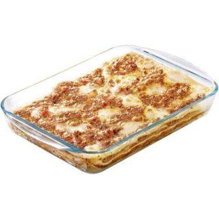Pyrex Plat Rectangulaire Verre Borosilicate 34 x 23 cm 2,7L Résistant Four Micro-ondes