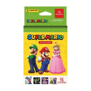 Blister Panini Super Mario 2 13 Packs + 1 Offert 70 Stickers Poster