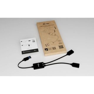 Hub I-Tec 2 ports USB-A 5 Gbps USB 3.2 Gen 1 câble 0,1 m noir