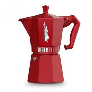 Cafetière italienne Bialetti Moka Exclusive Rouge 6 Tasses Induction