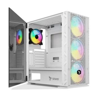 savio Raptor X1 ARGB Verre Trempé Midi Tower