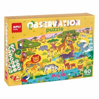 Puzzle APLI Observation Junior Jungla 60 Pièces
