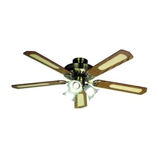 Ventilateur de Plafond avec Lumière Farelek Baleares 132cm 5 Pales Reversible 3 Vitesses