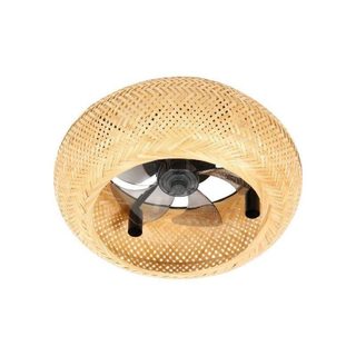 Ventilateur de Plafond avec Lumière Farelek Canisséa 20W 50cm 6 Vitesses Télécommande Silencieux