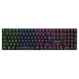Clavier Sharkoon PureWriter RGB mécanique avec switches Kailh Blue AZERTY français