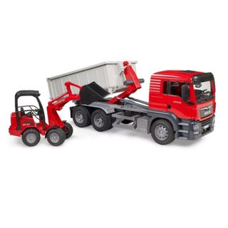 Set de pistes et camion BRUDER MAN TGS, échelle 1:16, plastique multicolore