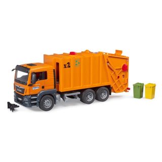 Camion de collecte BRUDER MAN TGS 1:16 Plastique Noir et Orange
